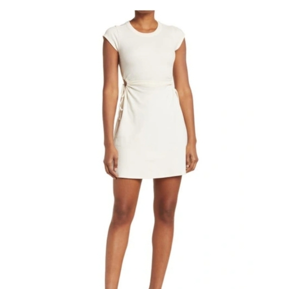 Melrose & Market Nordstrom Elegant Cream Cut Out Mini Dress XL - Picture 1 of 5